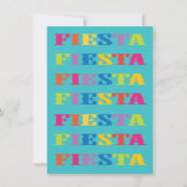 Papel Picado Mexican Fiesta Brautparty Einladung (Rückseite)