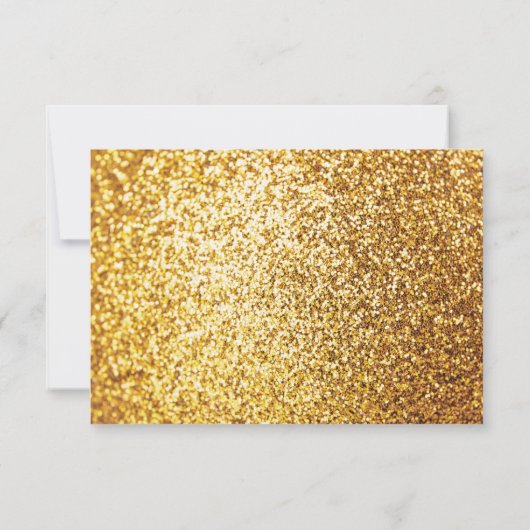 Papel Picado Mexican Fiesta UAWG gold Glitzer RSVP Karte (Rückseite)