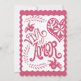 Papel Picado Mexican Fiesta Wedding Banner Theme Einladung