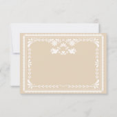 Papel Picado Mexican Neutral UAWG Response Card RSVP Karte (Rückseite)