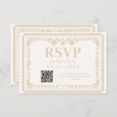 Papel Picado Mexican Neutral UAWG Response Card RSVP Karte (Vorne/Hinten)