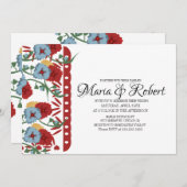 Papel Picado Mexican Wedding Greenery Vine Floral Einladung (Vorne/Hinten)