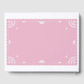 Papel Picado Mexican Wedding Guestbook, Lavender Gästebuch (Rückseite)