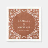 Papel Picado Mexican Wedding Paper Serviette (Vorderseite)