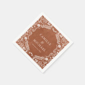 Papel Picado Mexican Wedding Paper Serviette (Ecke)