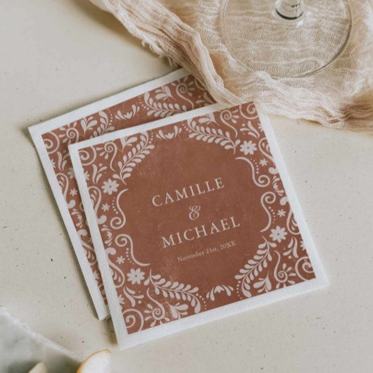 Papel Picado Mexican Wedding Paper Serviette