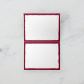 Papel picado Mexikanisches Pburgund Rot QUINCEAÑER Dankeskarte (Innenseite)