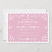 Papel Picado Mexikanisches Probe Abendessen Einlad Einladung (Vorderseite)