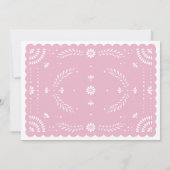 Papel Picado Mexikanisches Probe Abendessen Einlad Einladung (Rückseite)