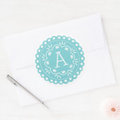 Papel Picado Monogram Stickers - Blau (Umschlag)