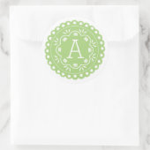 Papel Picado Monogram Stickers - Grün (Tasche)