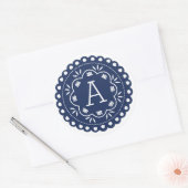 Papel Picado Monogram Stickers - Navy (Umschlag)