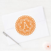 Papel Picado Monogram Stickers - Orange (Umschlag)