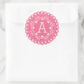 Papel Picado Monogram Stickers - Rosa (Tasche)