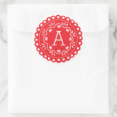 Papel Picado Monogram Stickers - Rot (Tasche)