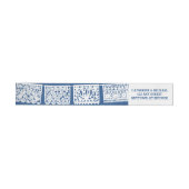 Papel Picado Navy Blue | Rücksendeadresse Wrap Lab (Person)