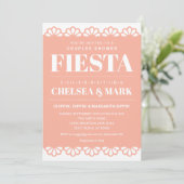 Papel Picado Paare Einladung zur Dusche (Stehend Vorderseite)