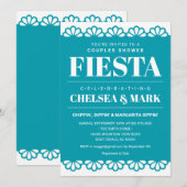 Papel Picado Paare Einladung zur Dusche (Vorne/Hinten)