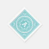 Papel Picado Paper Napkins - Blau Serviette (Ecke)