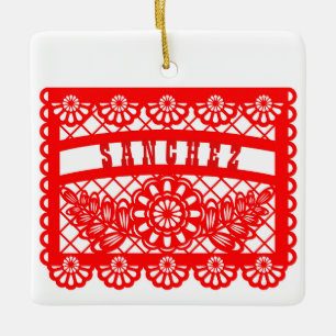 Papel Picado Personalisiert Keramikornament