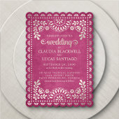Papel Picado Pink Wedding Einladung
