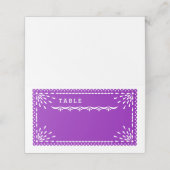 Papel Picado Platzkarte (Außenseite Aufgefaltet)