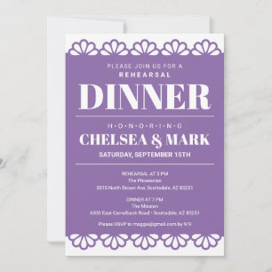 Papel Picado Probe Abendessen Einladung