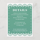 Papel Picado Style Details Einschlusskarte Begleitkarte (Vorderseite)