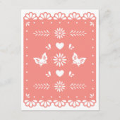 Papel Picado Style Details Einschlusskarte Begleitkarte (Rückseite)