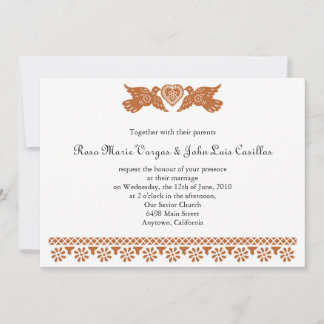 Papel Picado Style Love Birds Einladung