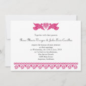 Papel Picado Style Love Birds Einladung (Vorderseite)