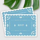 Papel Picado Style Mexican RSVP Card