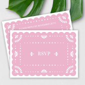 Papel Picado Style Mexican RSVP Card