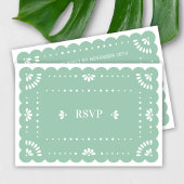 Papel Picado Style Mexican RSVP Card