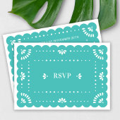 Papel Picado Style Mexican RSVP Card