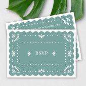 Papel Picado Style Mexican RSVP Card
