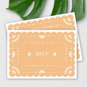 Papel Picado Style Mexican RSVP Card Karte