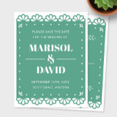 Papel Picado Style Save the Date Card