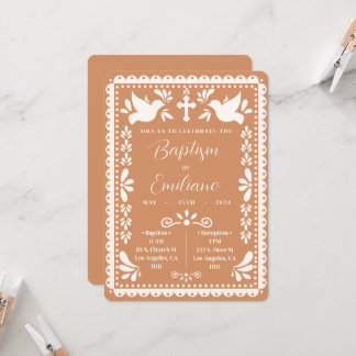 Papel Picado Taufe Mexikanische Party Einladung