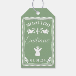 Papel Picado Taufe Vielen Dank Gastgeschenk Tags Geschenkanhänger