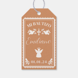 Papel Picado Taufe Vielen Dank Gastgeschenk Tags Geschenkanhänger