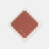 Papel Picado Terracotta Serviette (Ecke)