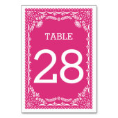 Papel Picado Tischnummer | bearbeitbare Farbe (Rückseite)