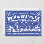 Papel Picado Trientanera Einladung (Vorderseite)