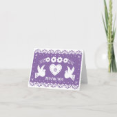 Papel Picado Vielen Dank Dankeskarte (Vorderseite)