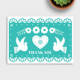 Papel Picado Vielen Dank Dankeskarte