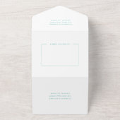 Papel Picado Wedding Banner Aqua All In One Einladung (Außenbereich)