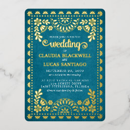 Papel Picado Wedding Folieneinladung