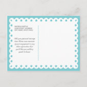 Papel Picado Wedding RSVP Einladungspostkarte (Rückseite)