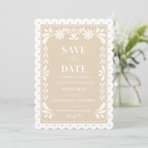 Papel Picado Wedding Save the Date Einladung